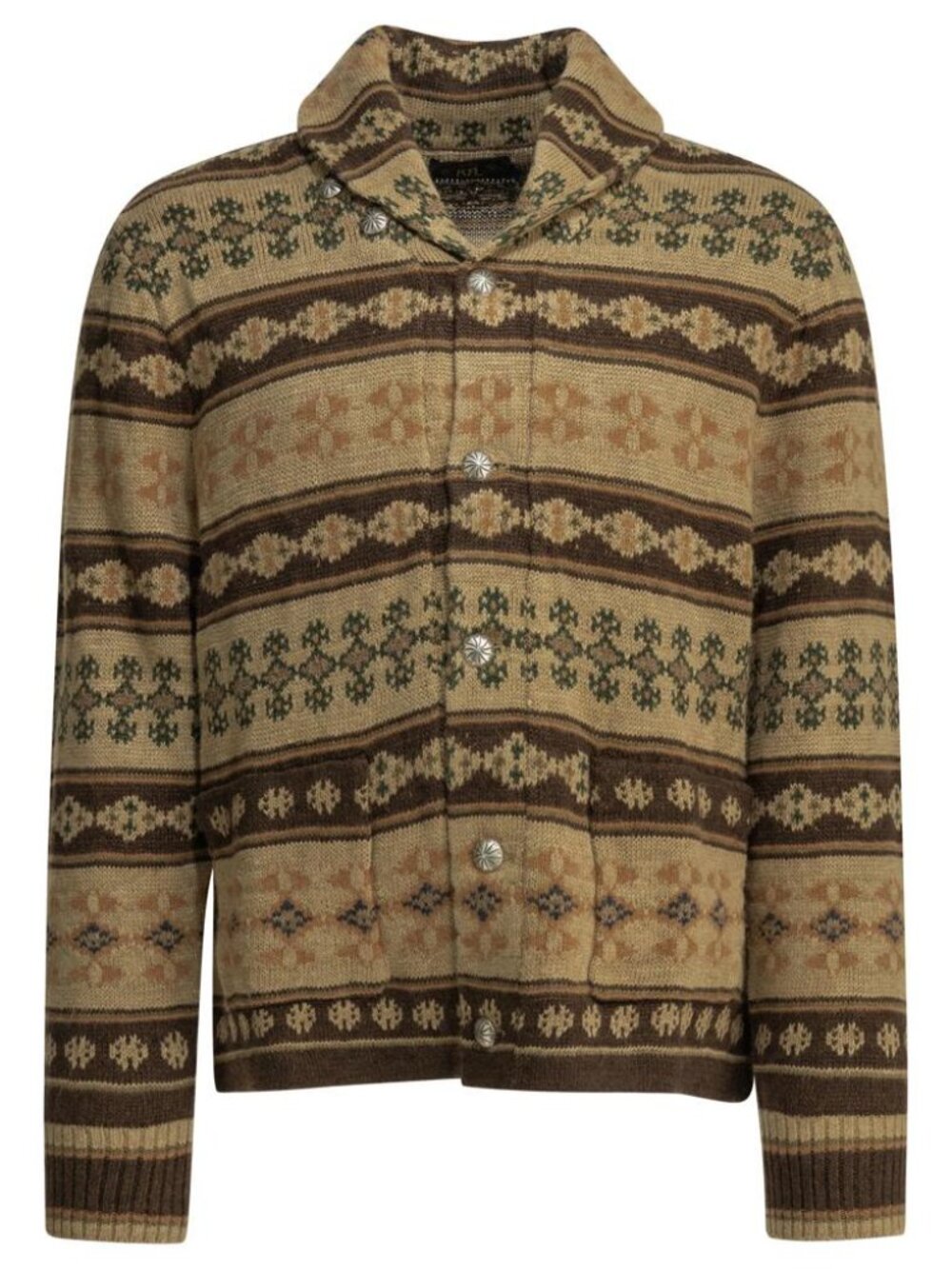 Rrl By Ralph Lauren Woven Knit Cardigan Tag Size M Men